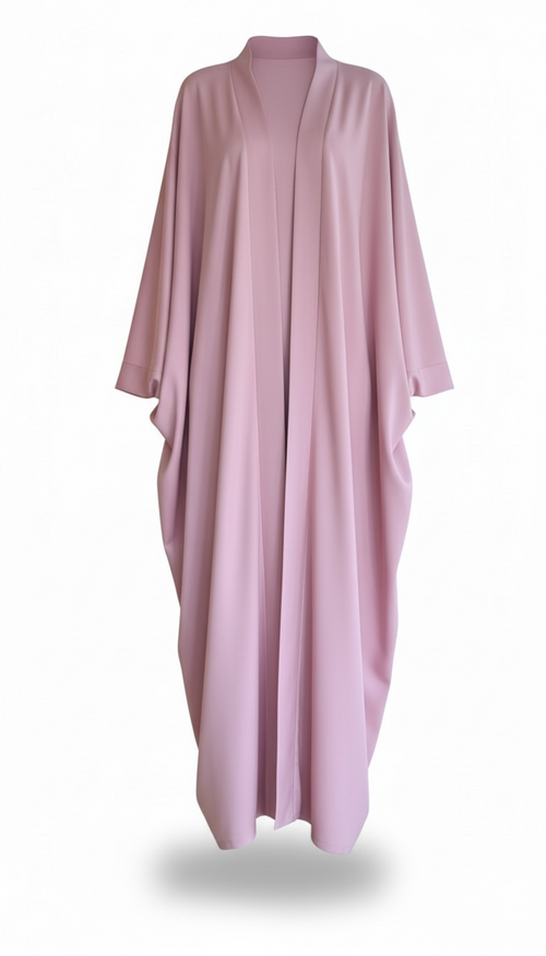 Ash Al Shab – Luxury Jacket Abaya Set in Armani Satin (Jacket + Inner)