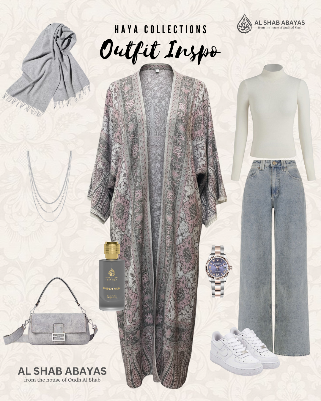 Haya Al Shab | Pashmina Abaya